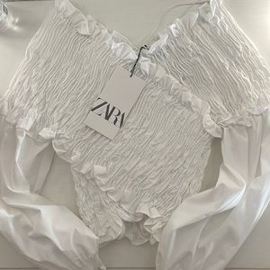 ZARA ruched top